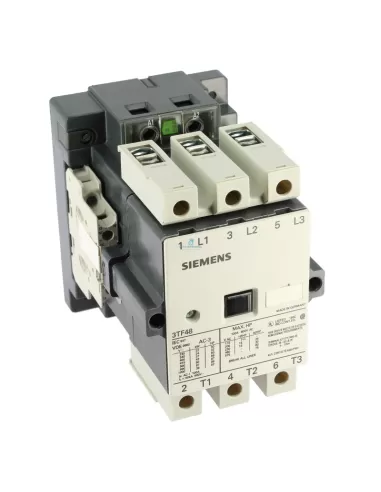 Siemens 3tf48220ac2 contactor 3 polos 37kw 400v ac-3 cont aux 2no 2nc 24v